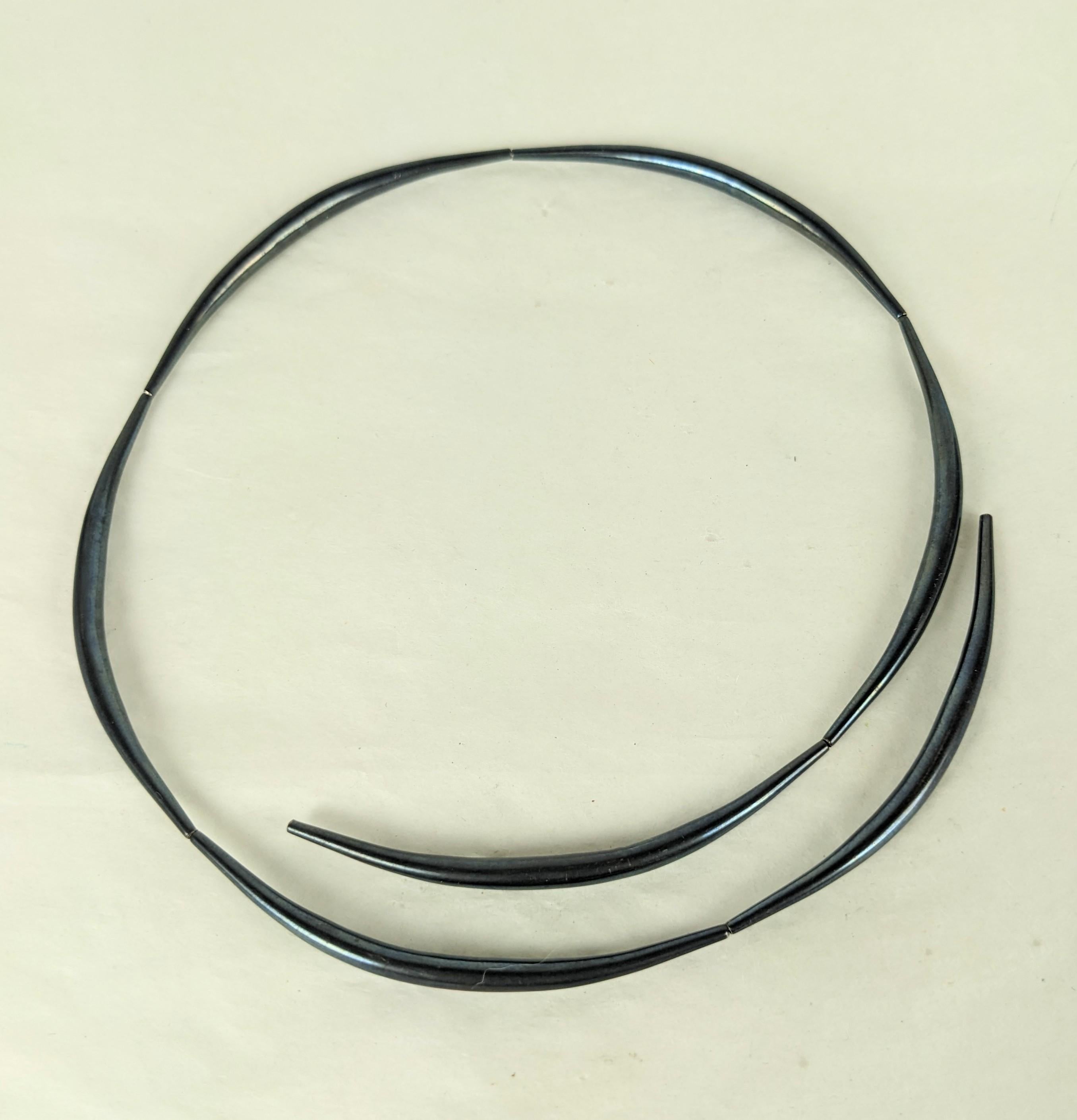 Art Wear Patinaed Coil Spring Necklace In Good Condition In New York, NY