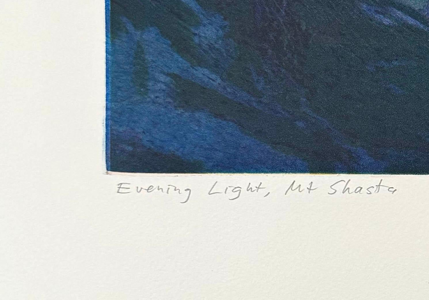 Evening Light, Mt. Shasta, by Stephen McMillan - Contemporary Print by Art Werger
