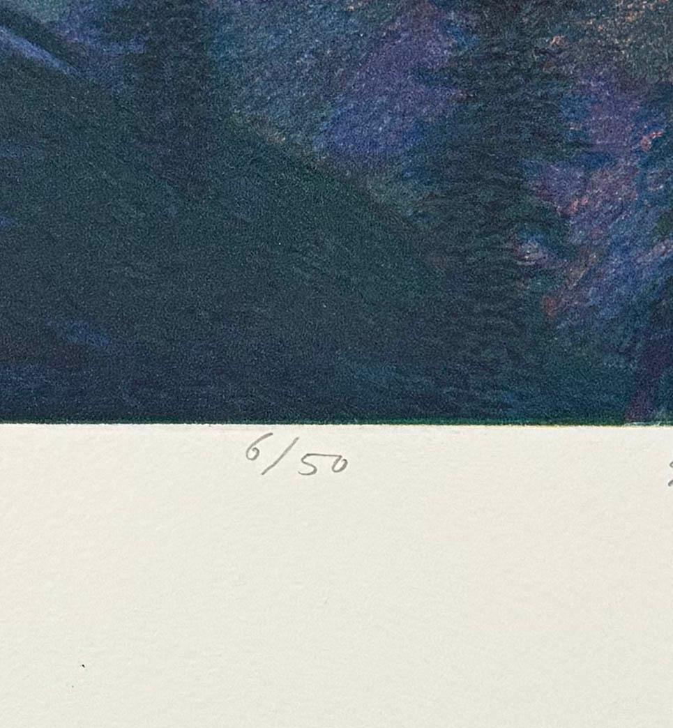 Evening Light, Mt. Shasta, by Stephen McMillan - Purple Landscape Print by Art Werger