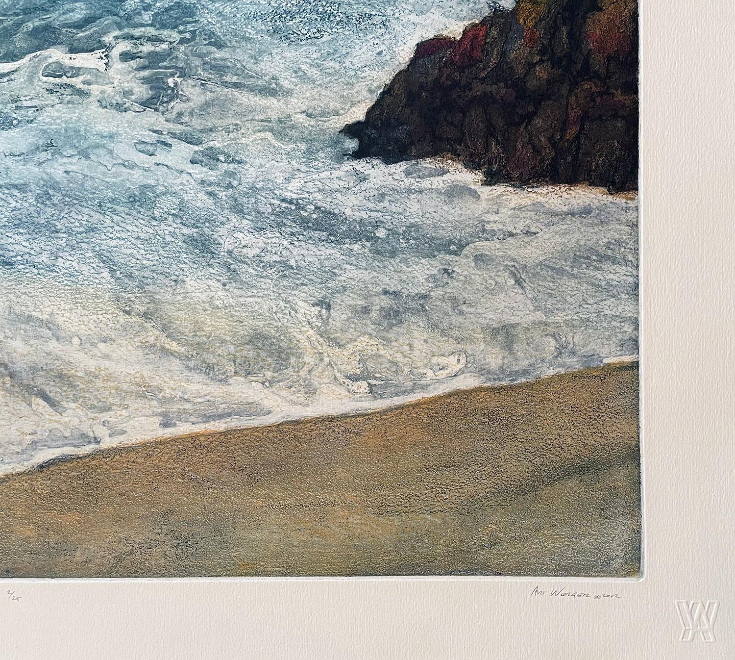 Mémoire et Presence (à gauche) - Gris Landscape Print par Art Werger