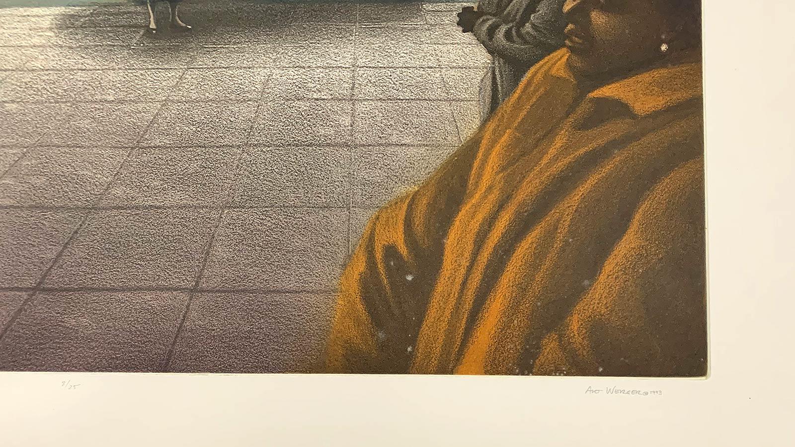 Art Werger's color etching is pencil signed and numbered #8 of an edition of 25

Art Werger was born in Ridgewood, New Jersey in 1955. He received a Bachelor of Fine Arts from the Rhode Island School of Design in 1978 and a Master of Fine Arts