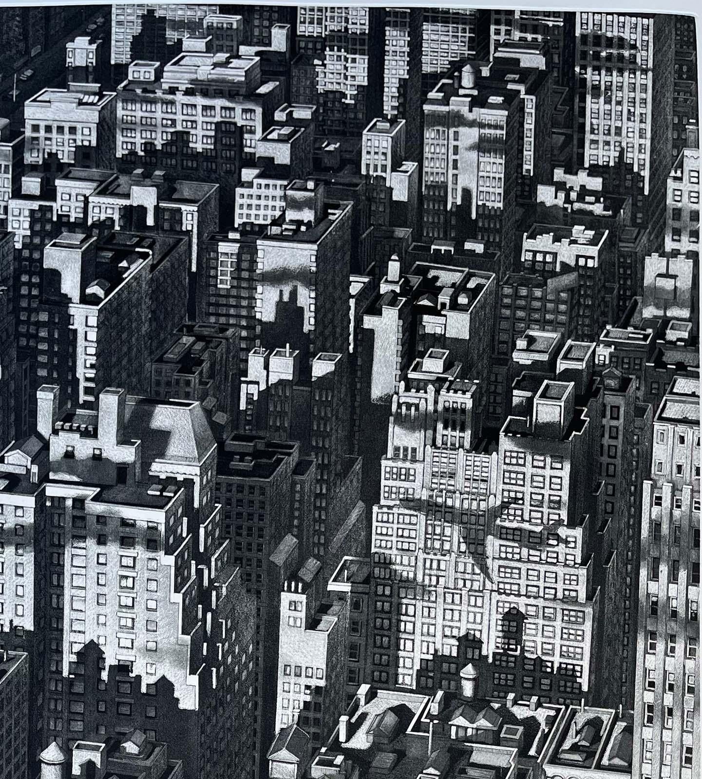 New Morning (Flying over New York City / black and white edition of just 5) - American Modern Print by Art Werger