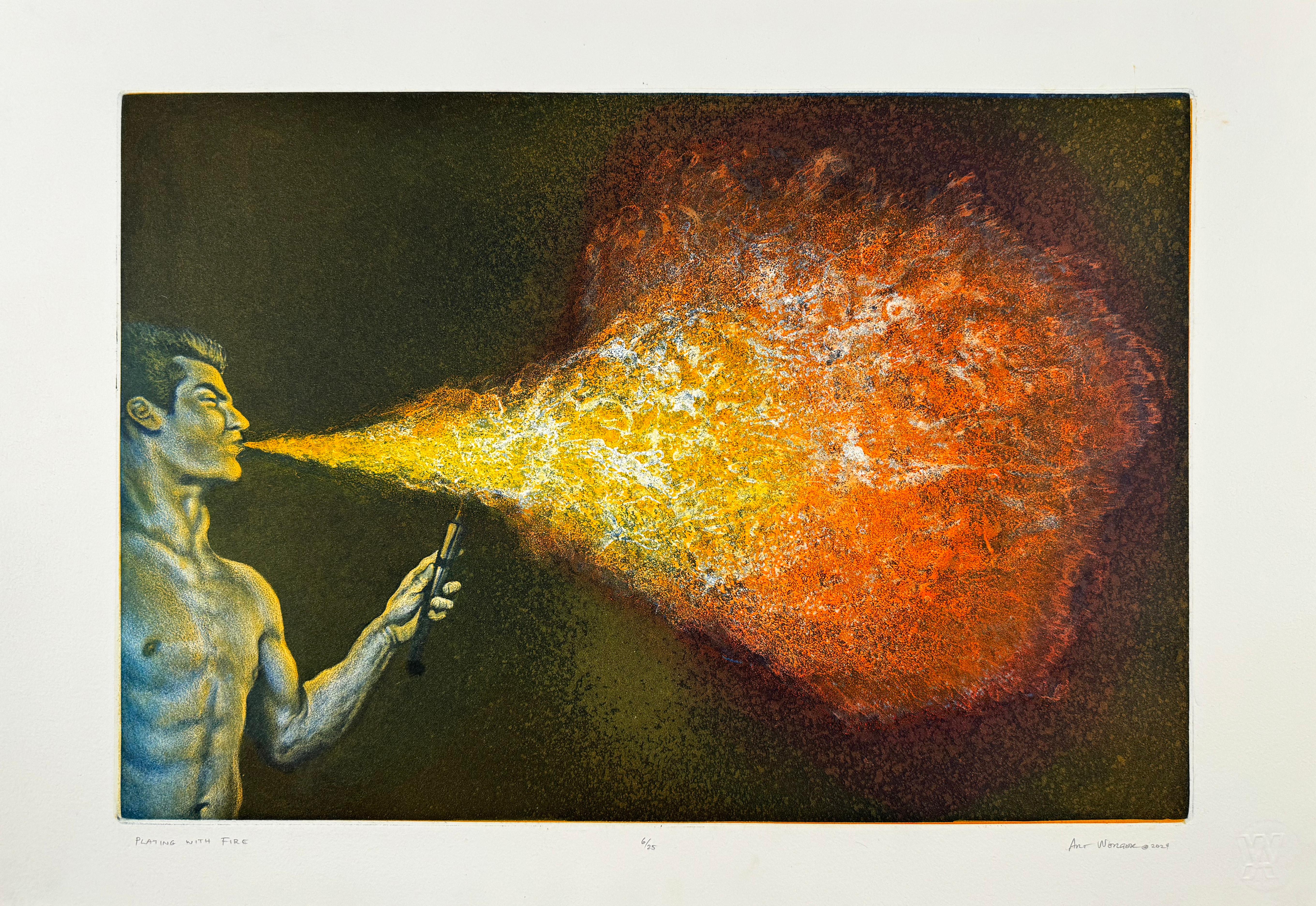 Playing With Fire - Print by Art Werger