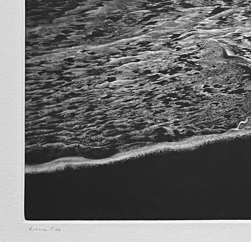 Rising Tide - Black Landscape Print by Art Werger