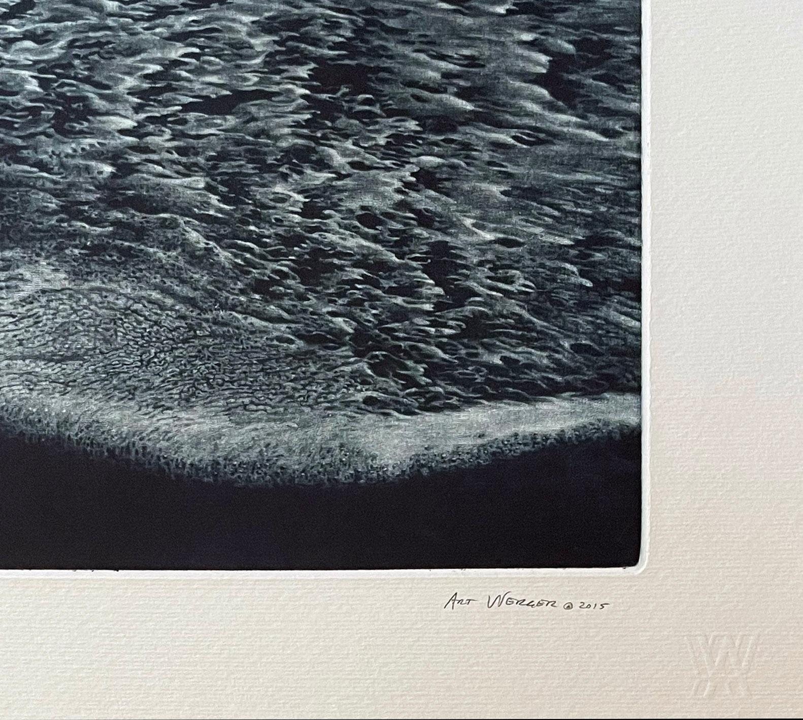 Werger's mezzotint prints are masterful at capturing a mood, and suggesting a story for the viewer to complete. His seascapes and ocean prints are from the California coastline. Signed and numbered from the edition of 40.

Werger has received over