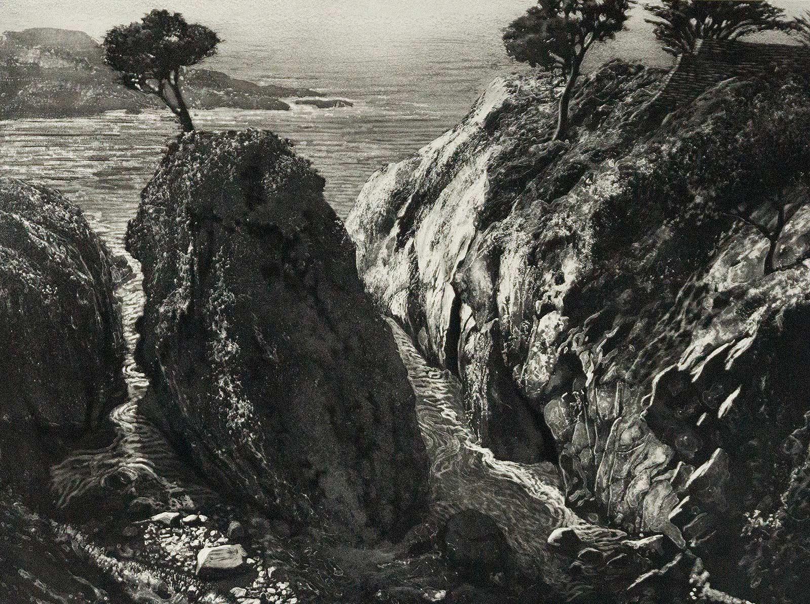 Art Werger Landscape Print - Seaward, South Canyon (Carmel, California)