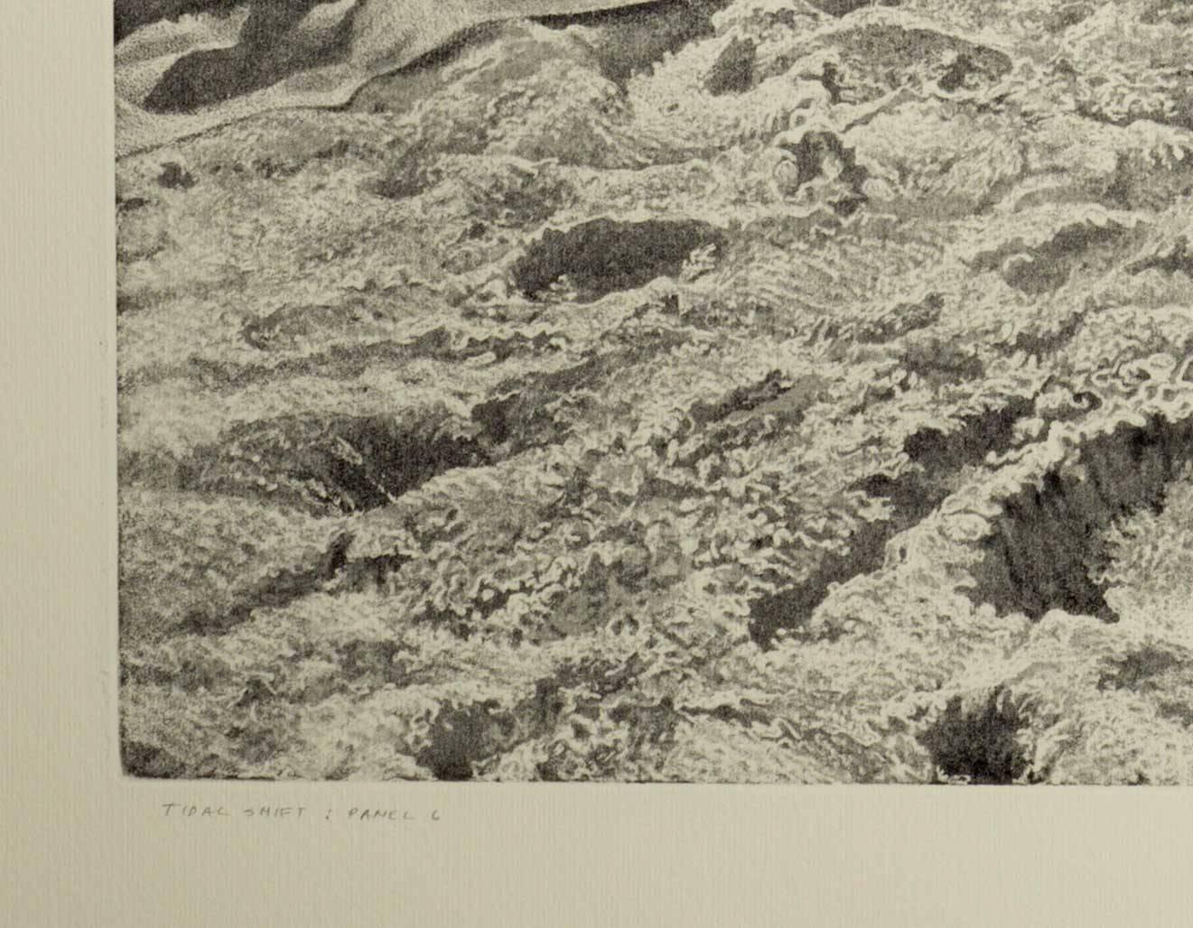 Tidal Shift #6 (The beach people in Montauk, New York) - Brown Figurative Print by Art Werger