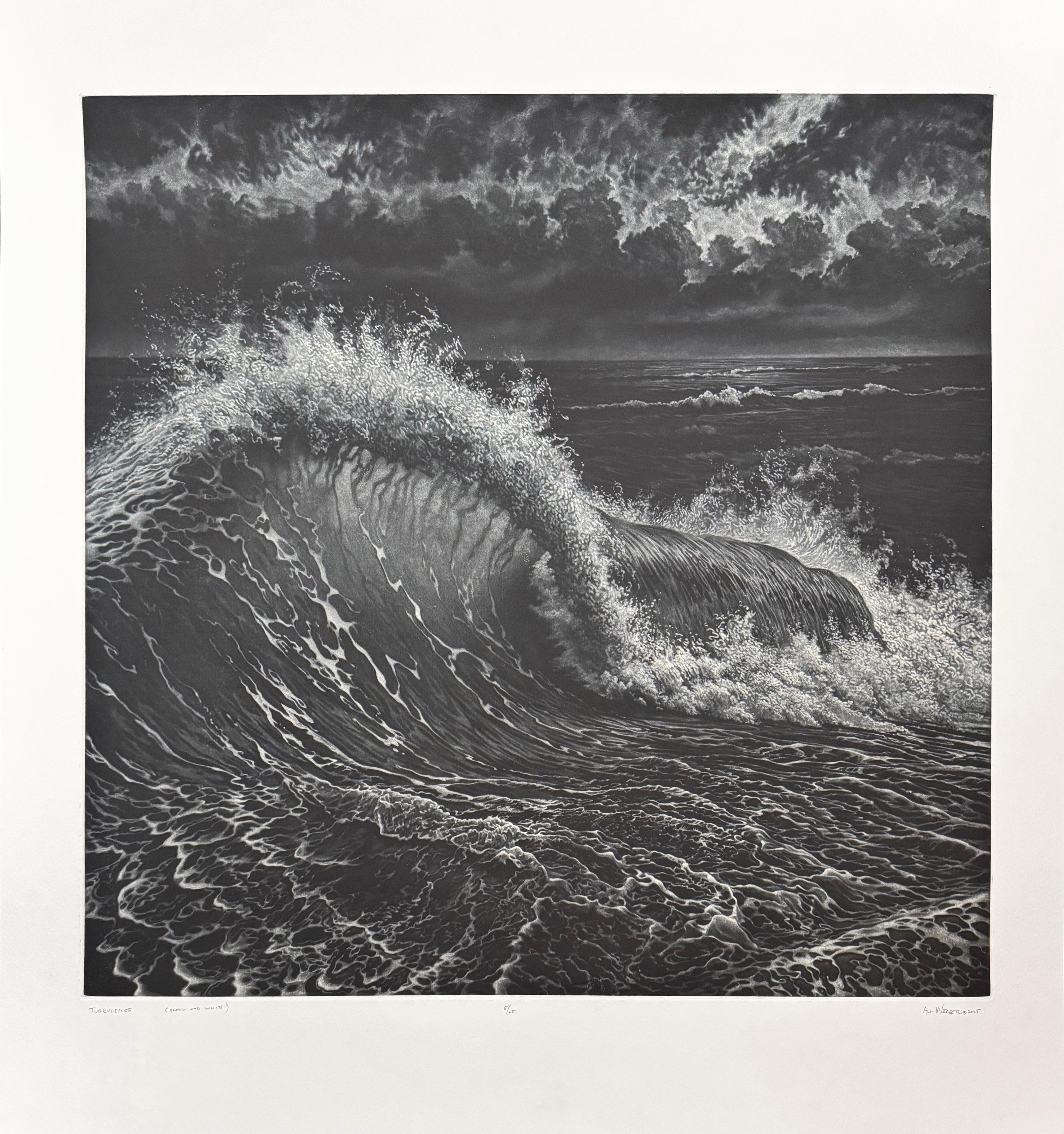 Turbulence (Schwarz-Weiß-Version), von Art Werger im Angebot 1