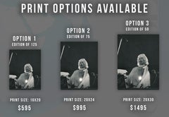 Debbie Harry (Blondie) Leaning Back on Stage Fine Art Print