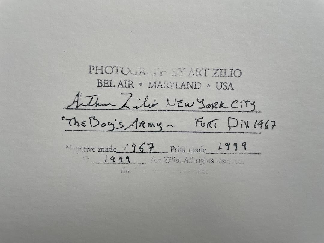 Created when the artist was stationed in Fort Dix.
First photograph he ever took!!
Dry mounted on board.
Signed in pen and stamped on verso.
Printed 1999