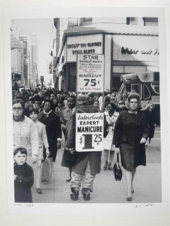 Vintage NYC 1967, The Boys Army, Street Scene with Signs