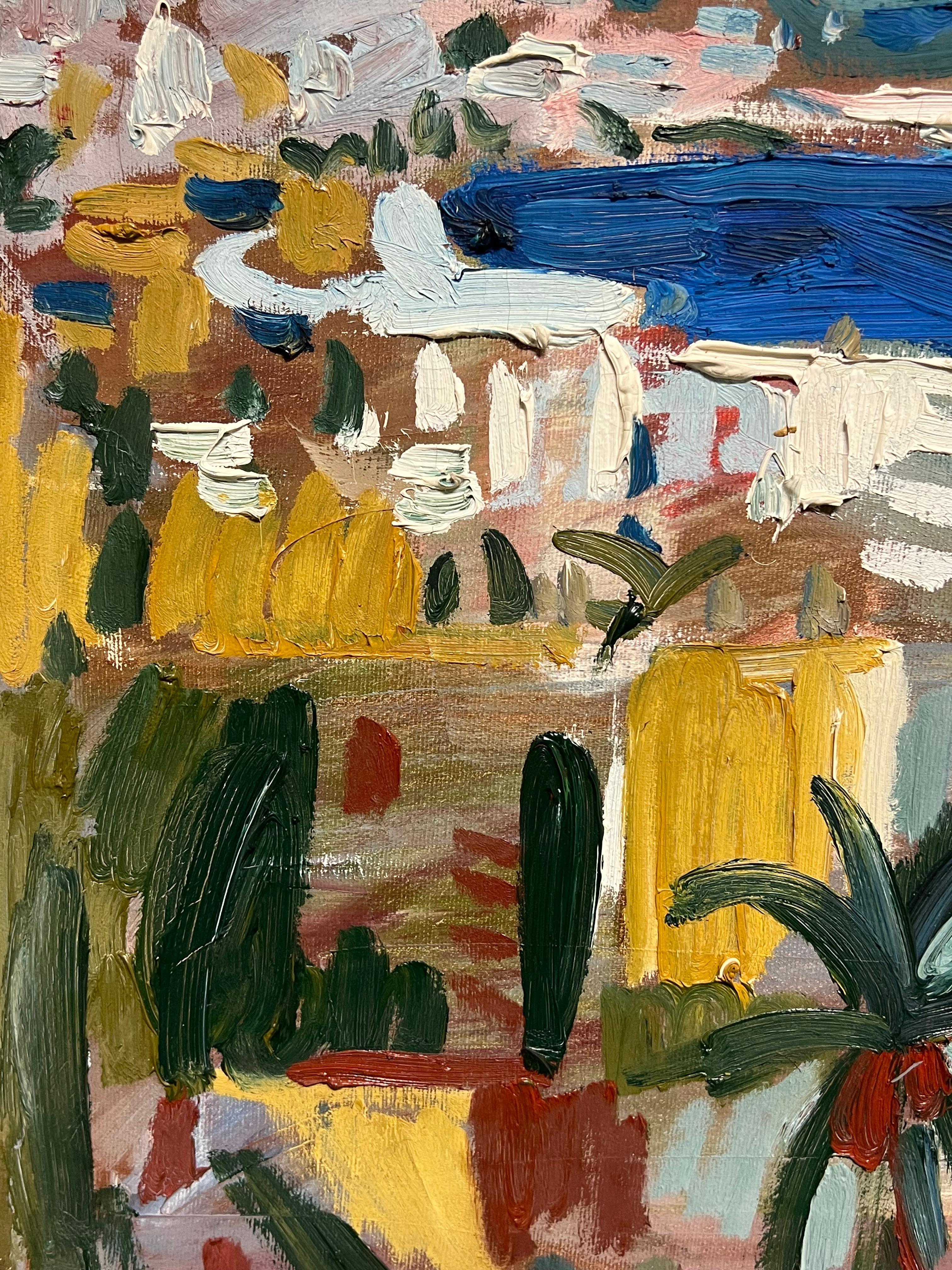 Nizza (Nice, Sud de la France)
par Artan Shabani, signé et daté 1999
huile sur toile signée, encadrée
encadré : 28 x 32 pouces
toile : 20 x 24 pouces
inscrit au verso
Collectional : collection privée, Nice
Condit : très bon état

Description :
Cette