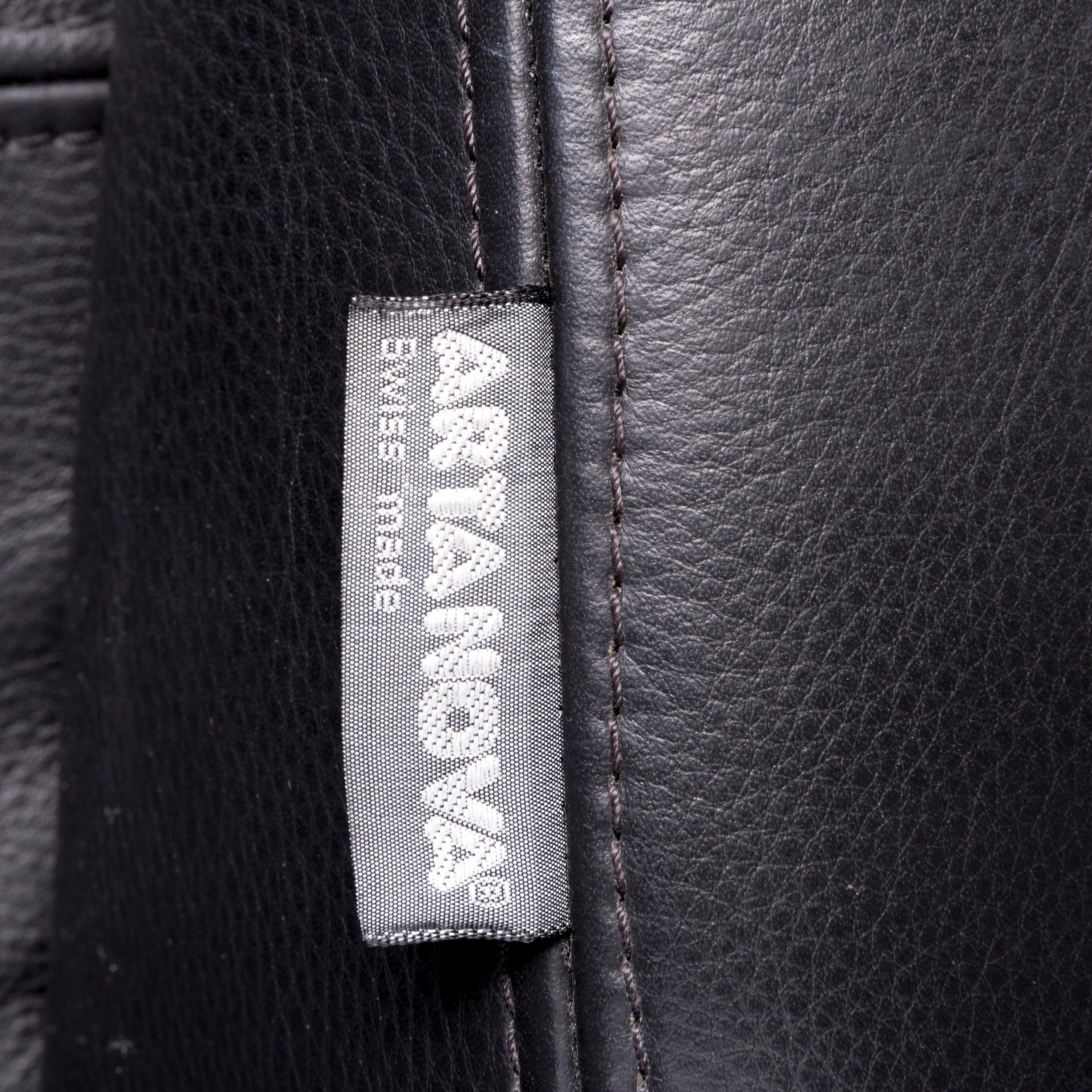 Contemporary Artanova Medea Designer Leather Corner Sofa Black Genuine Leather Sofa Couch