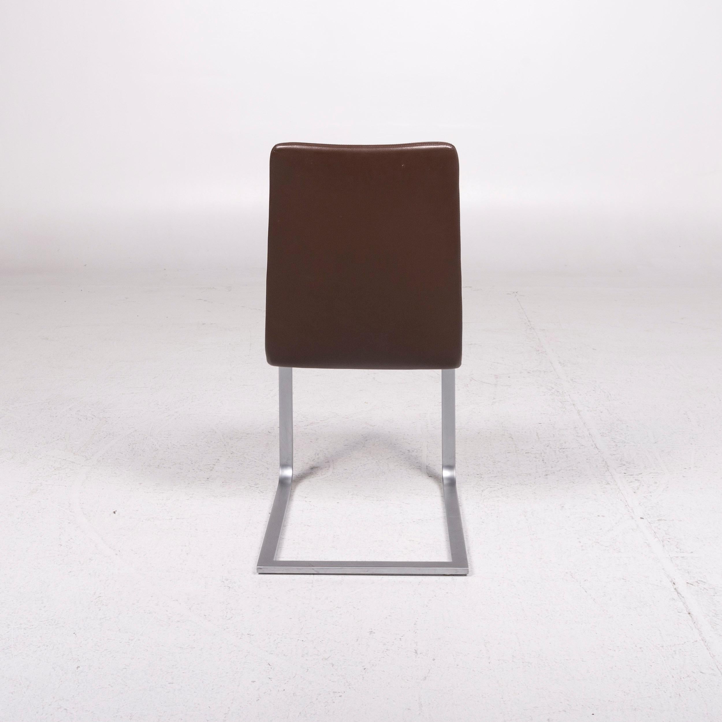 Artanova Uranos Leather Chair Brown Armchair 1