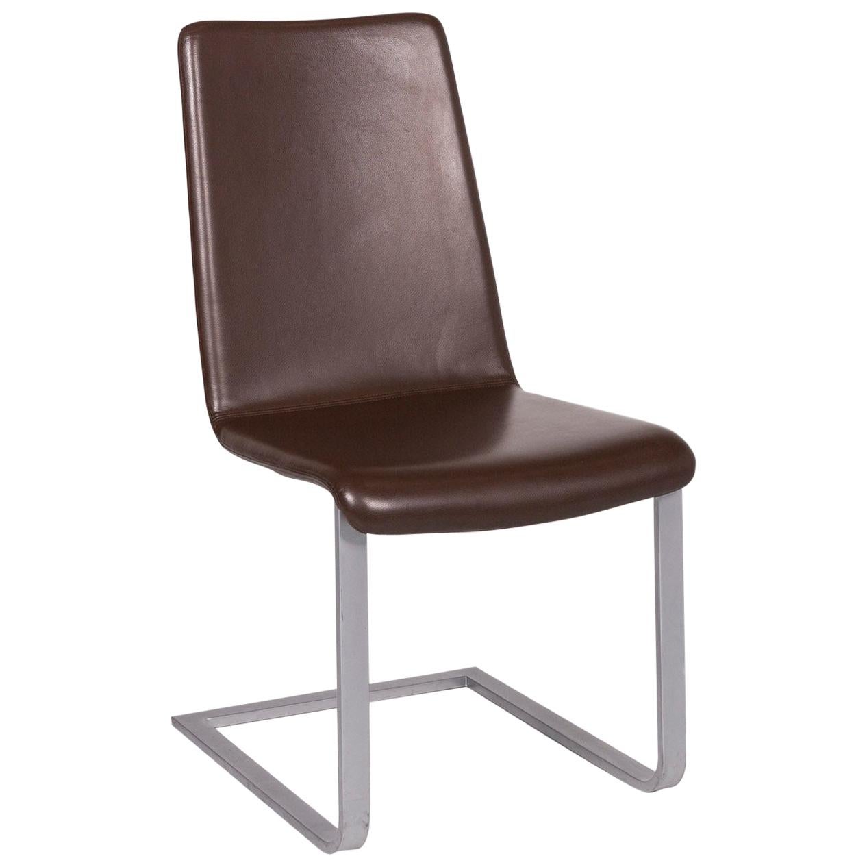 Artanova Uranos Leather Chair Brown Armchair