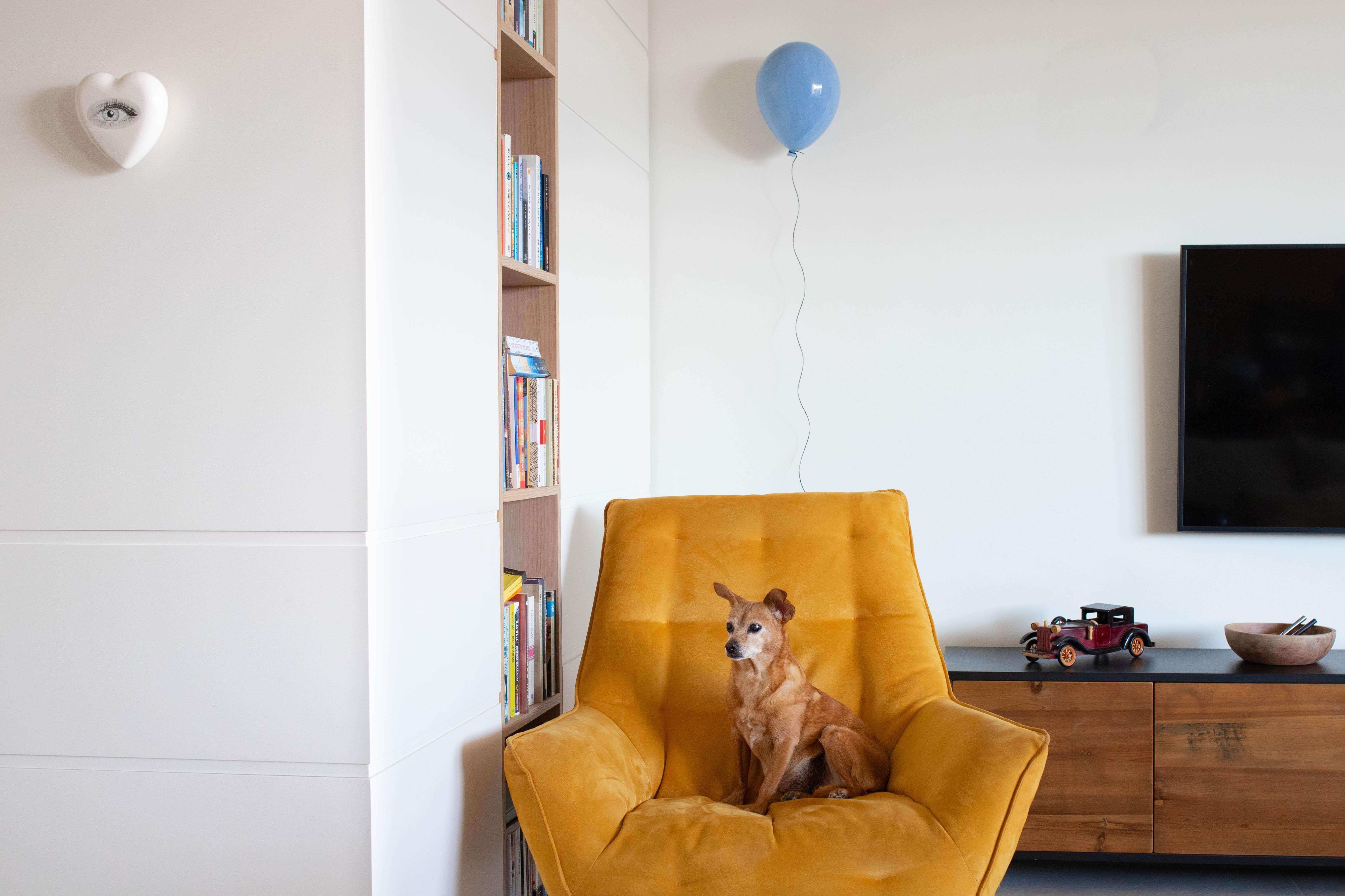 Scultura di palloncini in ceramica blu lucida fatta a mano per installazione a parete e a soffitto - Abstract Sculpture Grigio di ArtArsouf