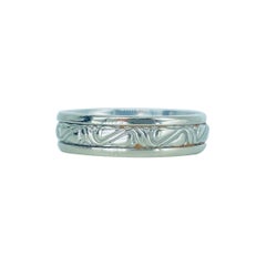 Anillo de oro blanco de 14k con diseño artístico Artcarved