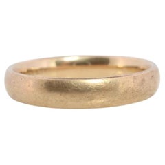 ARTCARVED JR Wood 10K Band. Vintage Jr Wood and Sons ART carved Wedding Band Sz9