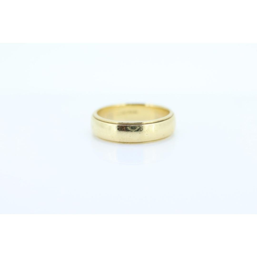 ARTCARVED JR Wood and Sons, alliance large en or 14 carats, taille 4,75 en vente 3