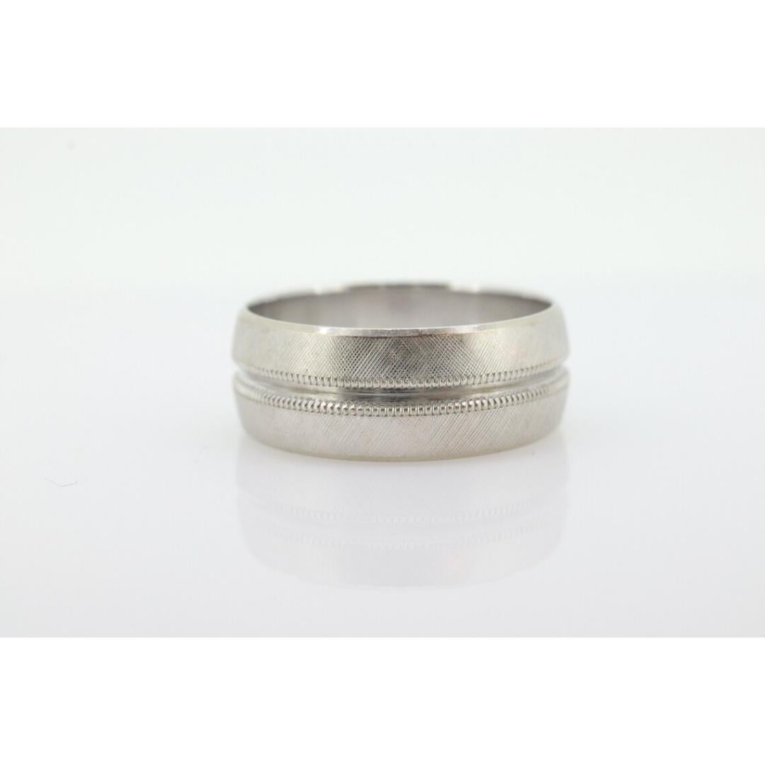 ARTCARVED JR Wood and Sons 14k Gold Breite Ehering Ring Sz 6. Diamantschliff im Angebot 1