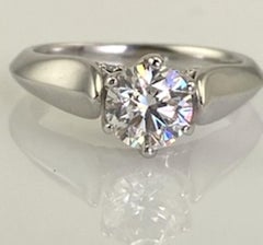 Artcarved Light Carat Solitaire Ring with GIA Certificate 14 Karat 4.5 Grams