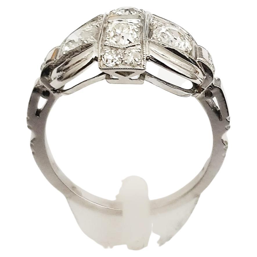 Art Deco Diamond Gold Ring 1