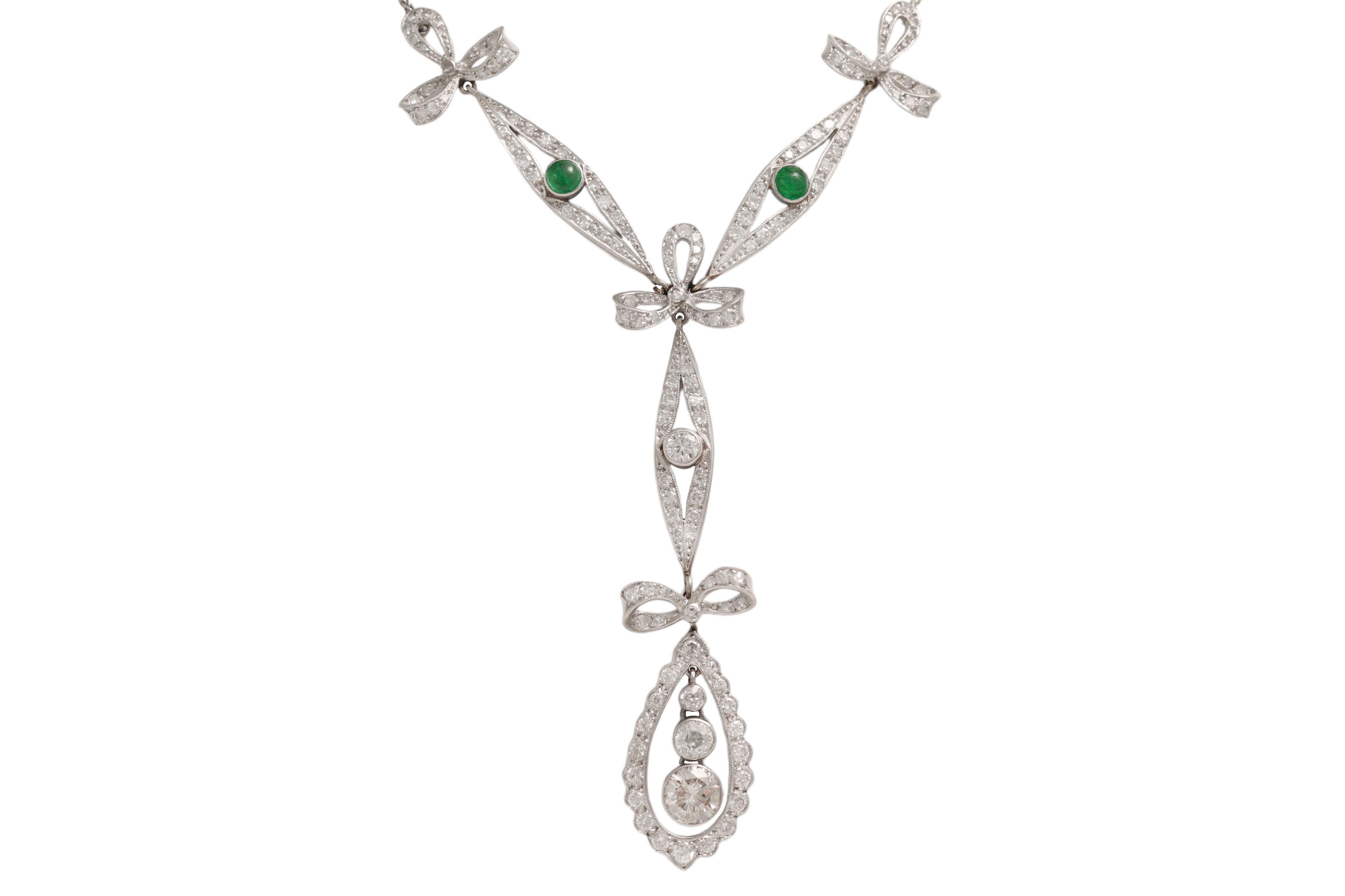 Collana Artdeco 1920 s Plainum e oro 18 Kt con diamanti