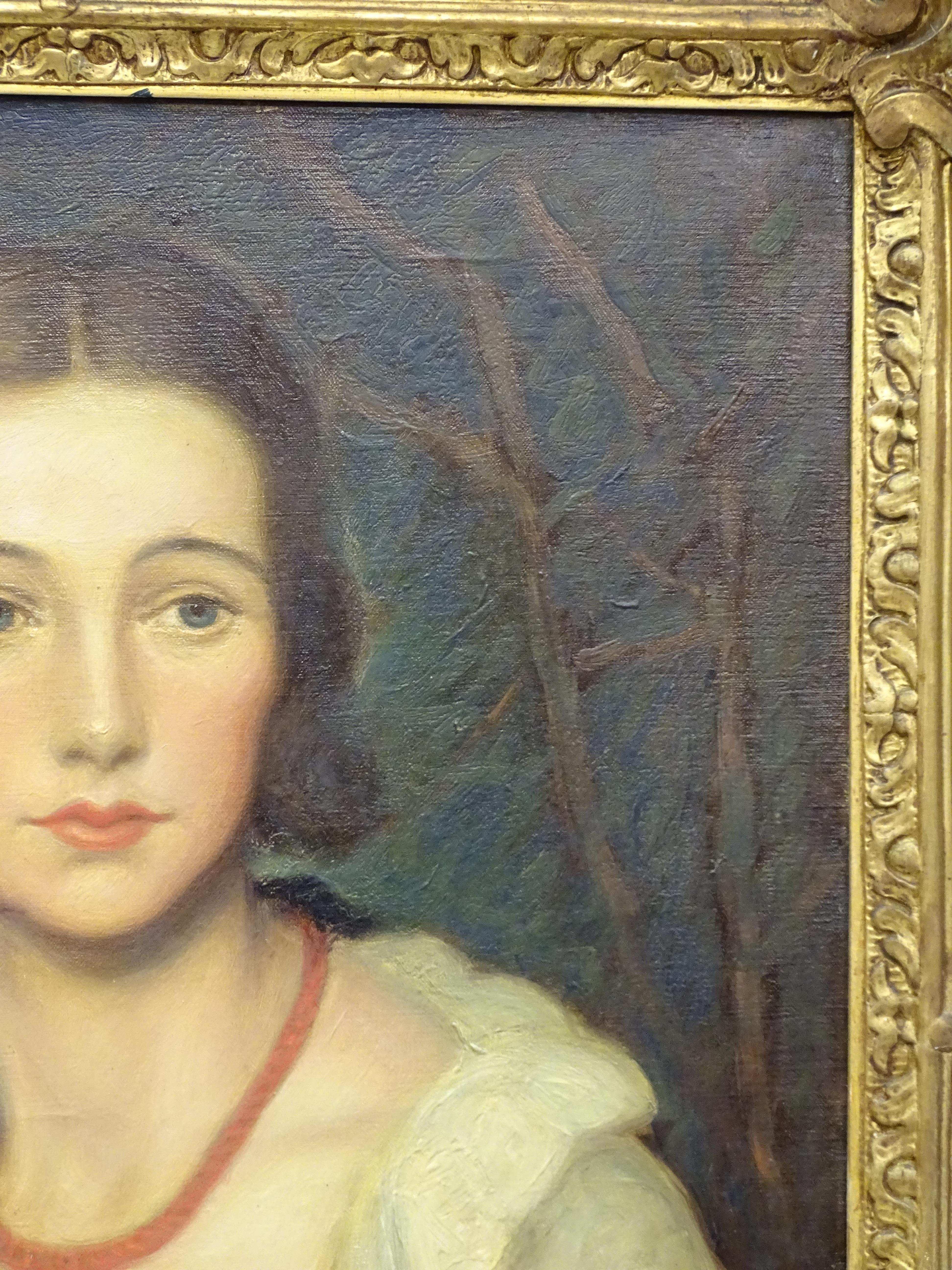 Artdeco American Painting, Portrait of Madame Valére 8