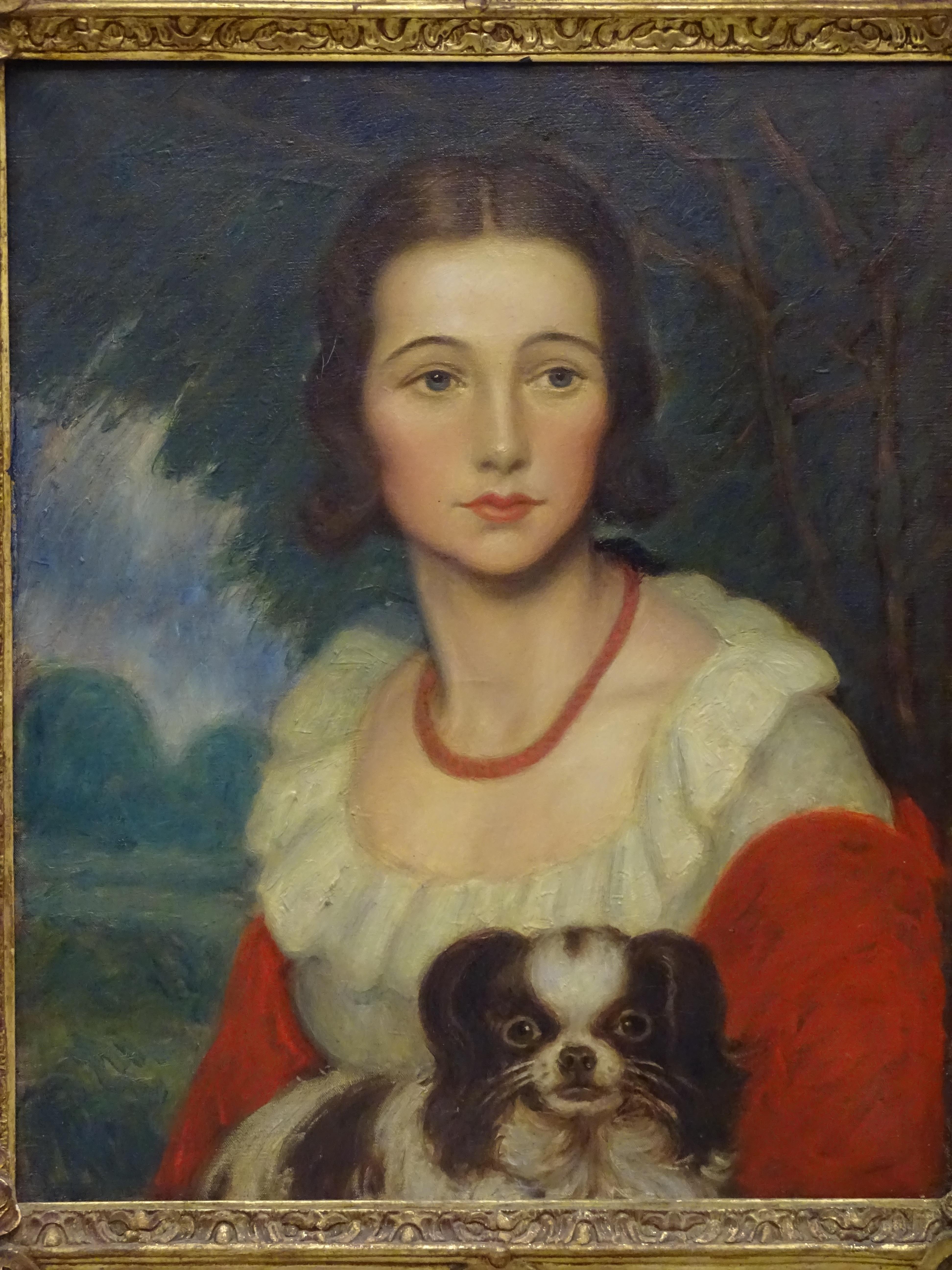 Art Deco Artdeco American Painting, Portrait of Madame Valére