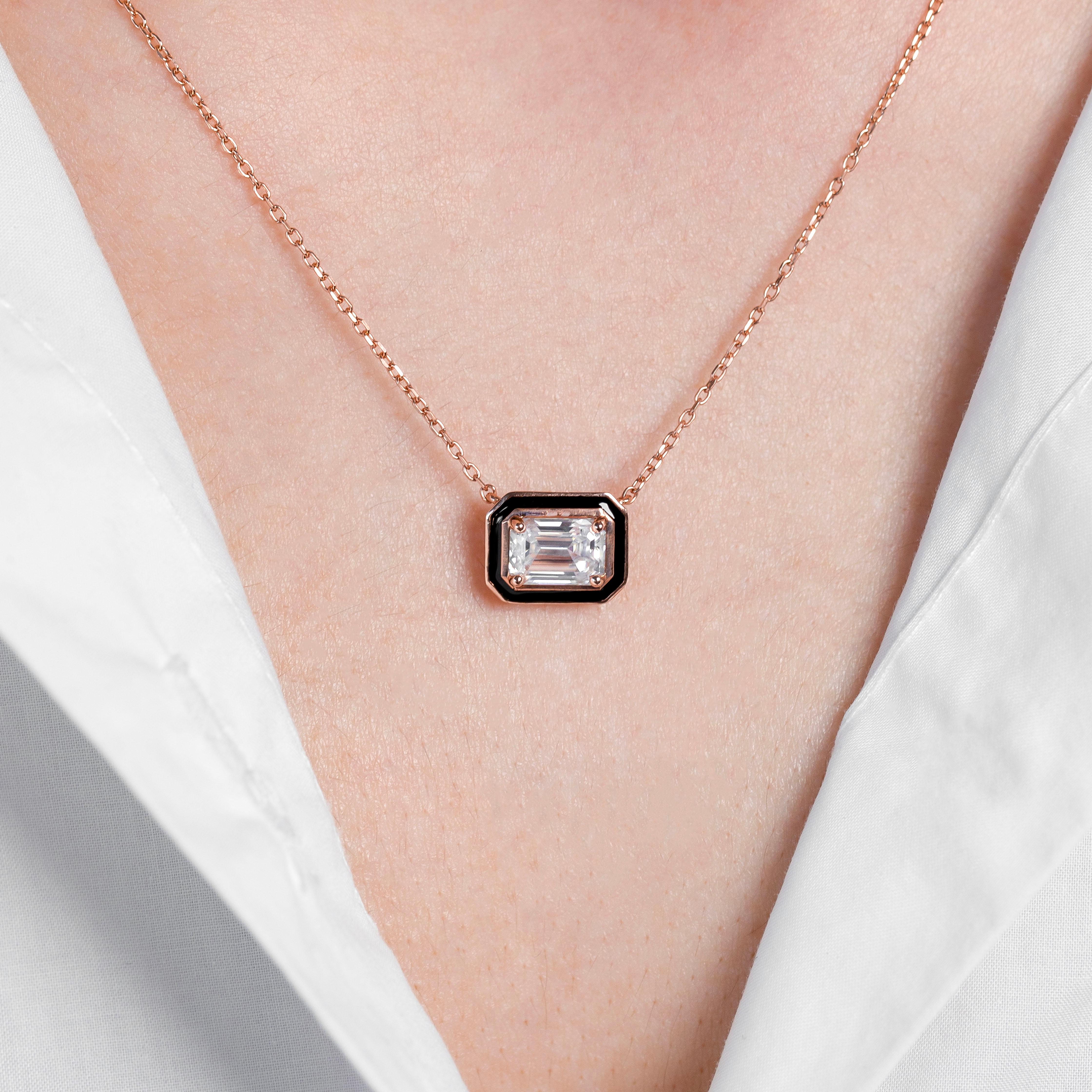 Artdeco and Pendant Necklace, Topaz Stone Necklace, 14K Gold For Sale 1
