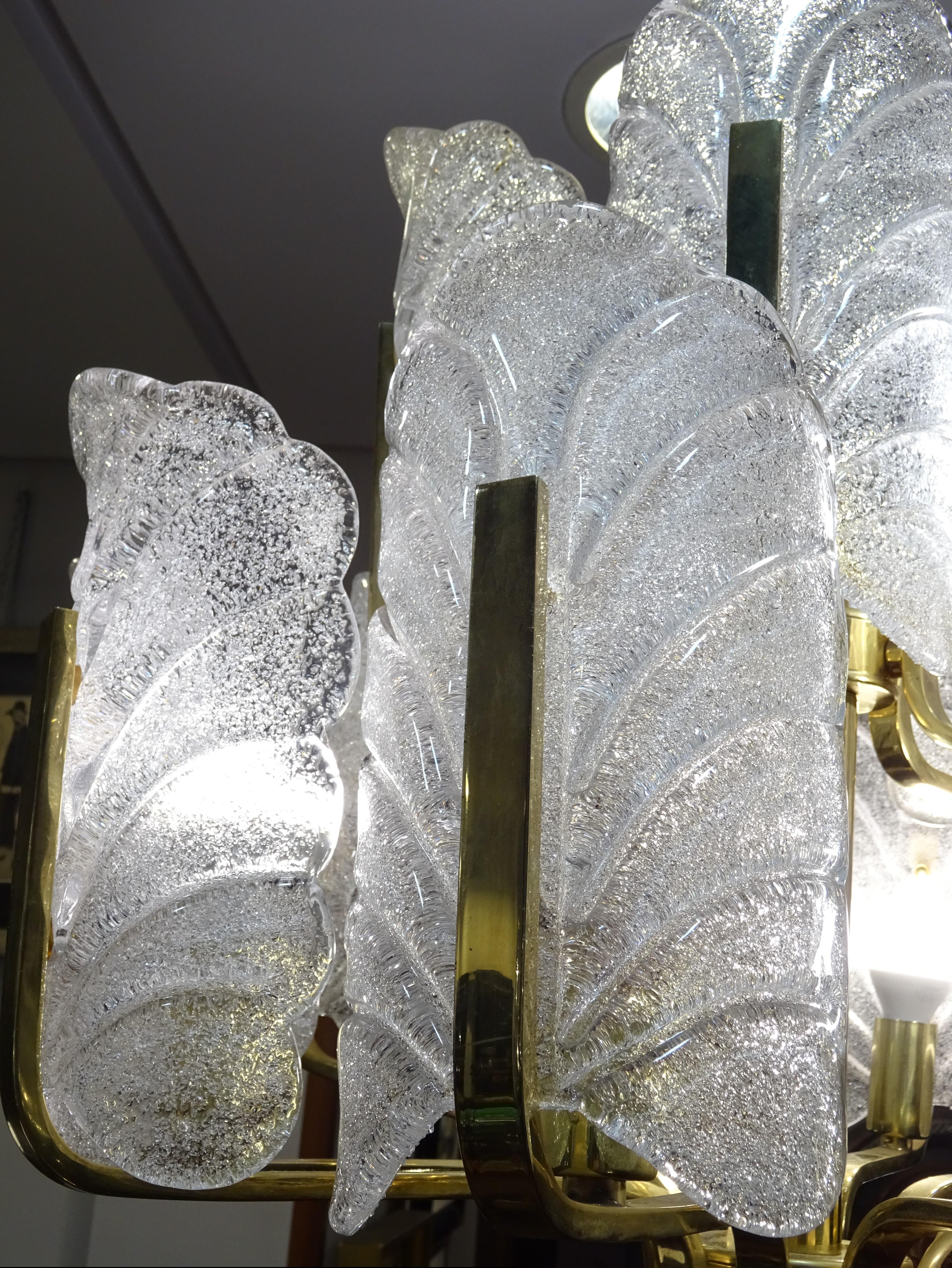 Lustre Art déco Carl Fagerlund pour Orrefors, Suède en vente 8