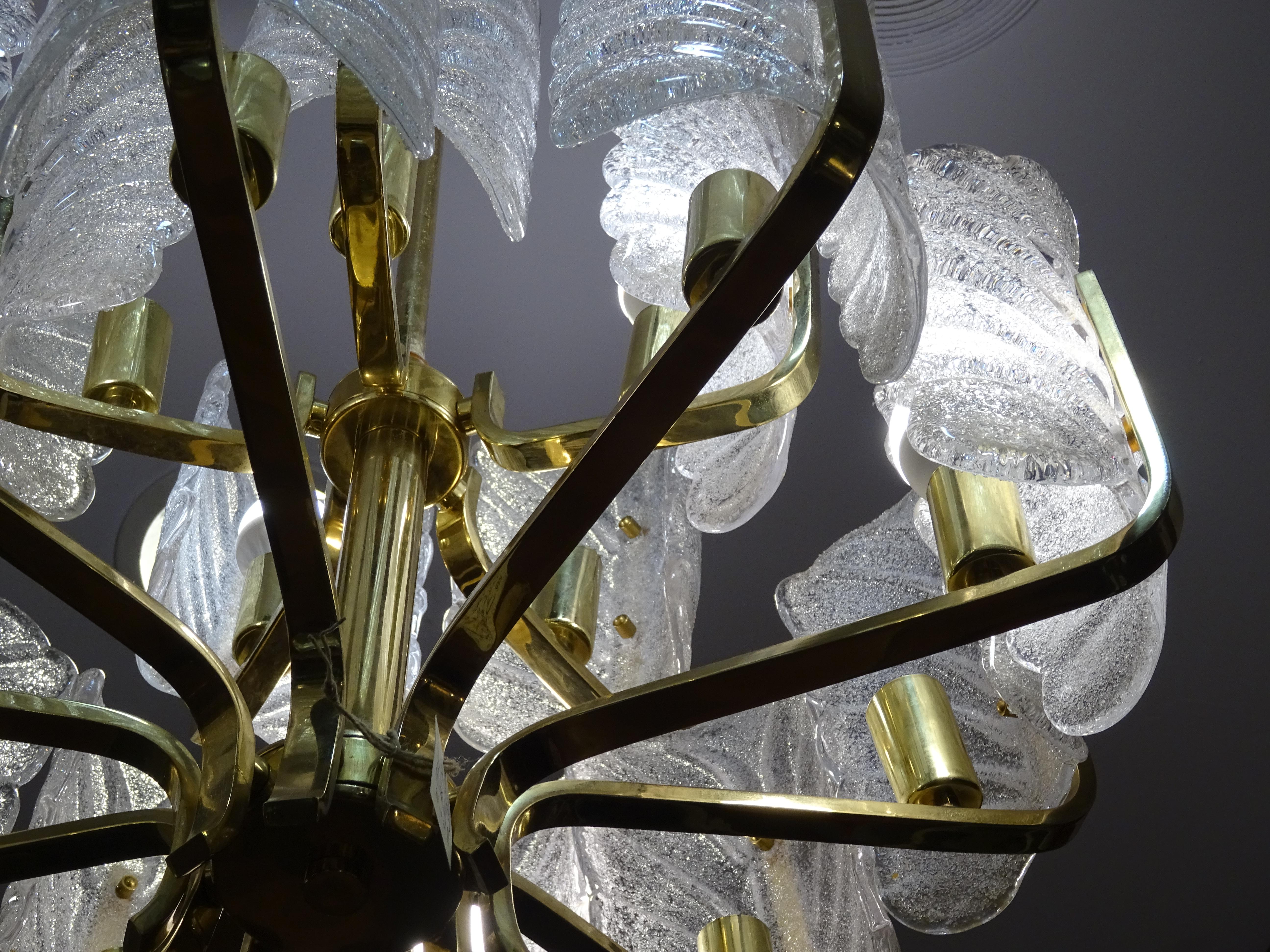 Art Deco Carl Fagerlund Chandelier for Orrefors, 1930s Sweden For Sale 2