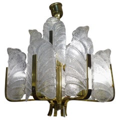 Art Deco Carl Fagerlund Chandelier for Orrefors, 1930s Sweden