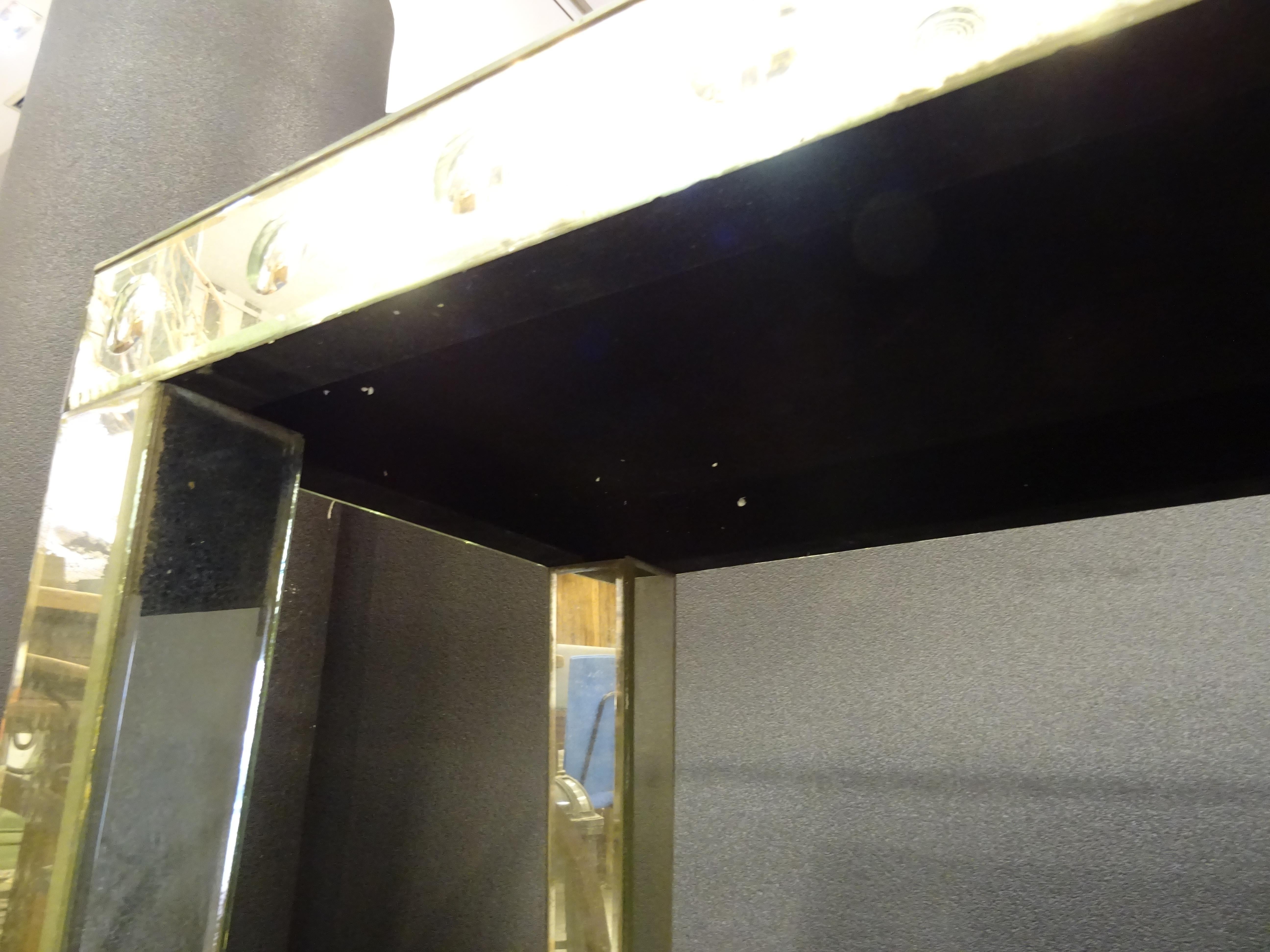 Art Deco French Console in Mercury Mirrors, circa 1940 14