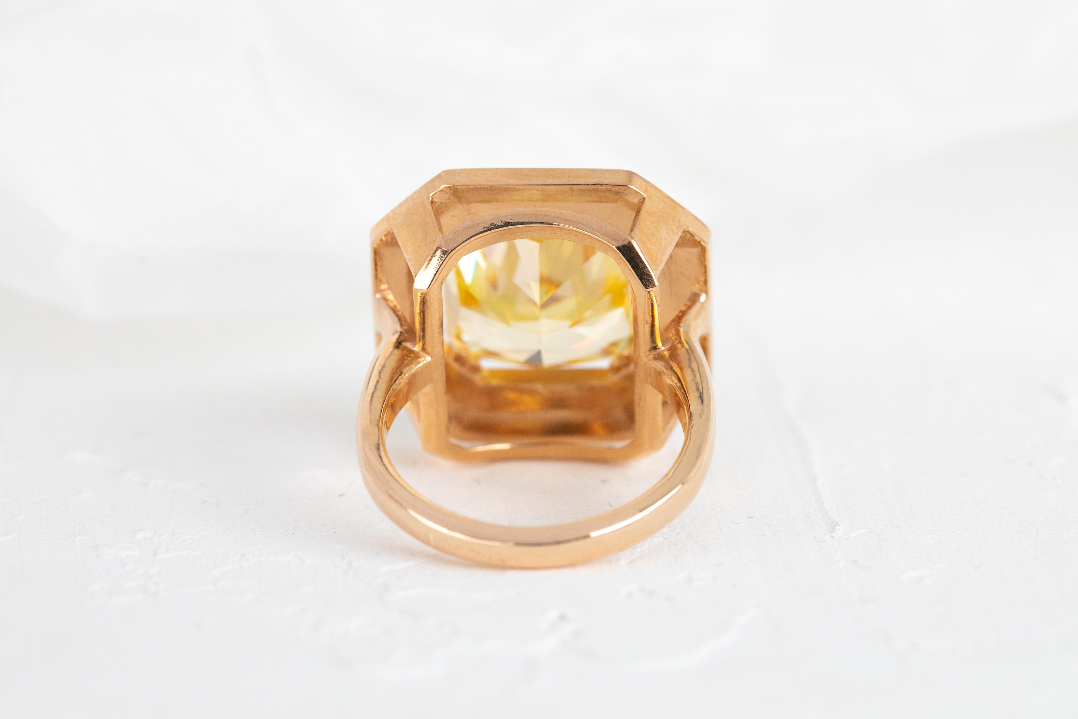 Artdeco Gold Ring, 14k Gold Artdeco Diamond Ring, Artdeco Black Enameled Topaz C In New Condition For Sale In ISTANBUL, TR