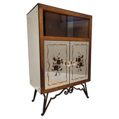 Armoire, bibliothèque, table de bout en cristal italien Artdeco