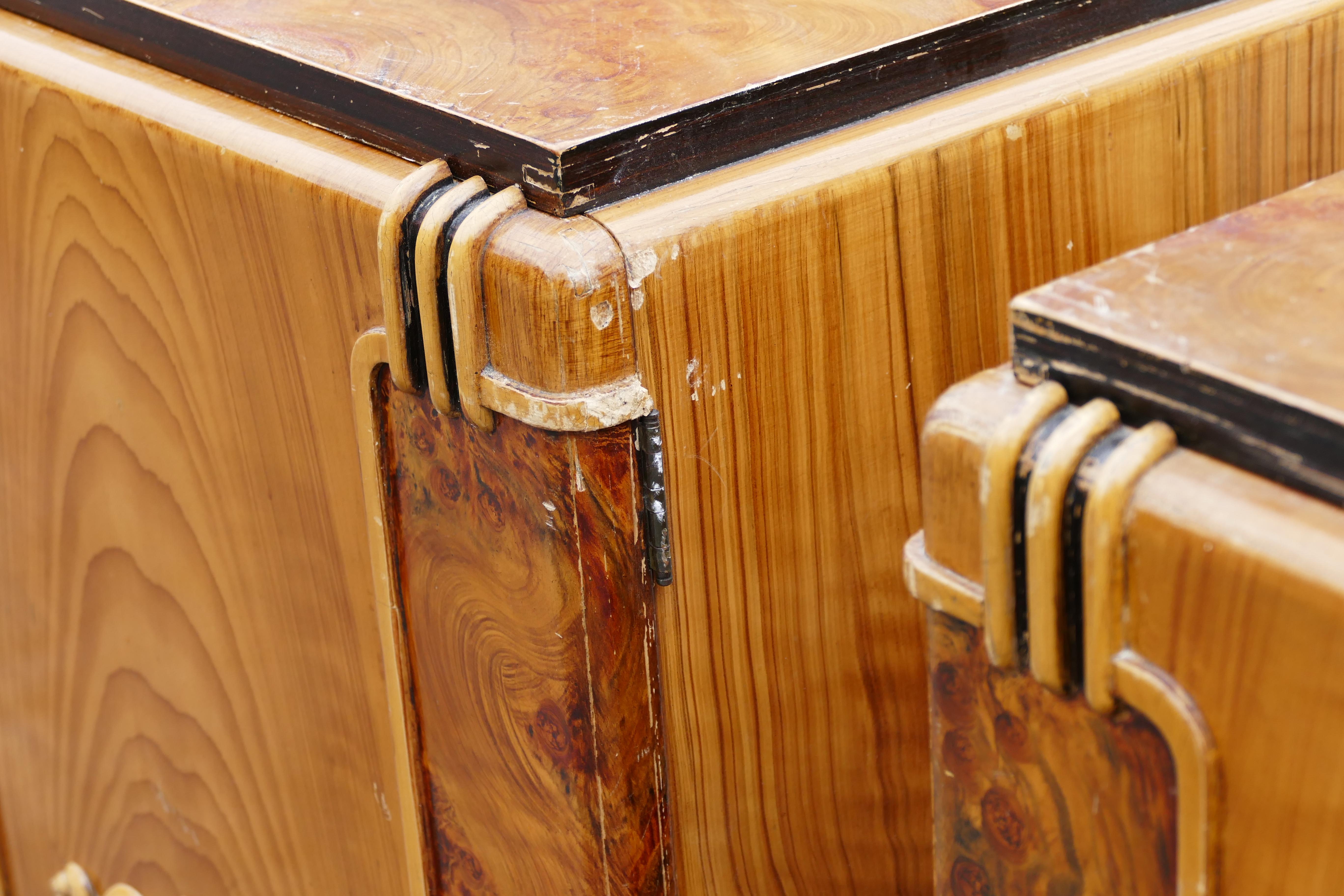 Art Deco Nightstands or Bedsidetables In Good Condition For Sale In Copenhagen, DK