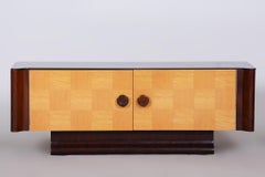 Artdeco Small Checkered Inlay Cabinet by Jindrich Halabala, UP Zavody, 1940s