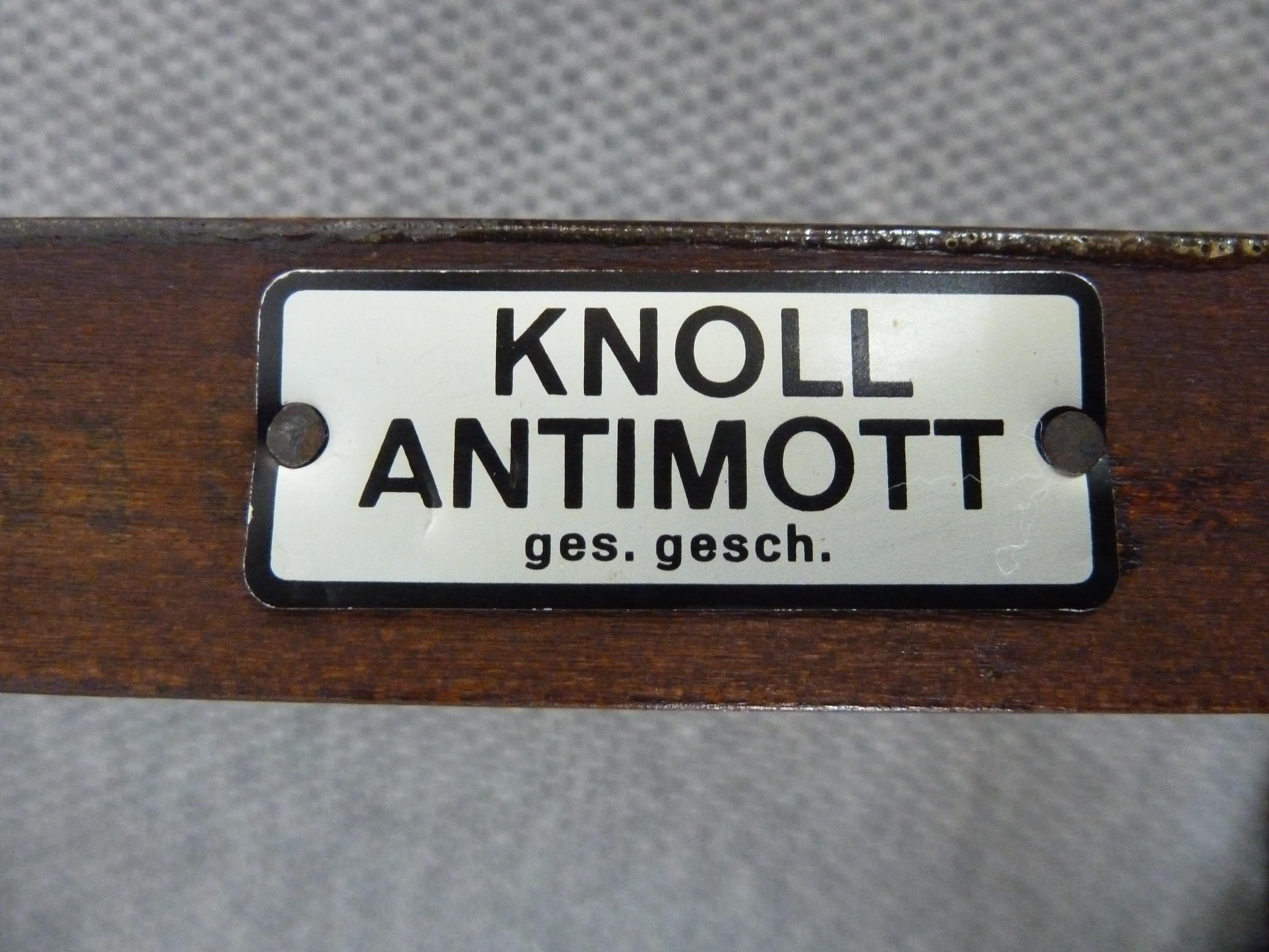 Art-déco-Sessel „Antimott“ von Wilhelm Knoll mit hellgelbem Boucle-Kunststoff im Angebot 2