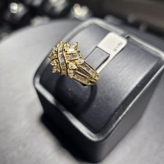 Artdeco Yellow Gold Diamond Ring