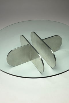 Arte Coffee Table - 2023, Glass and Stainless Steel - by Zanini de Zanine