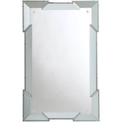 Arte Deco Style Frame with Notched Corners with Acid Etched Panelled Corners