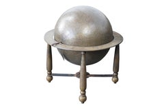 Arte International Monumental Engraved Brass Islamic Celestial Globe On Stand