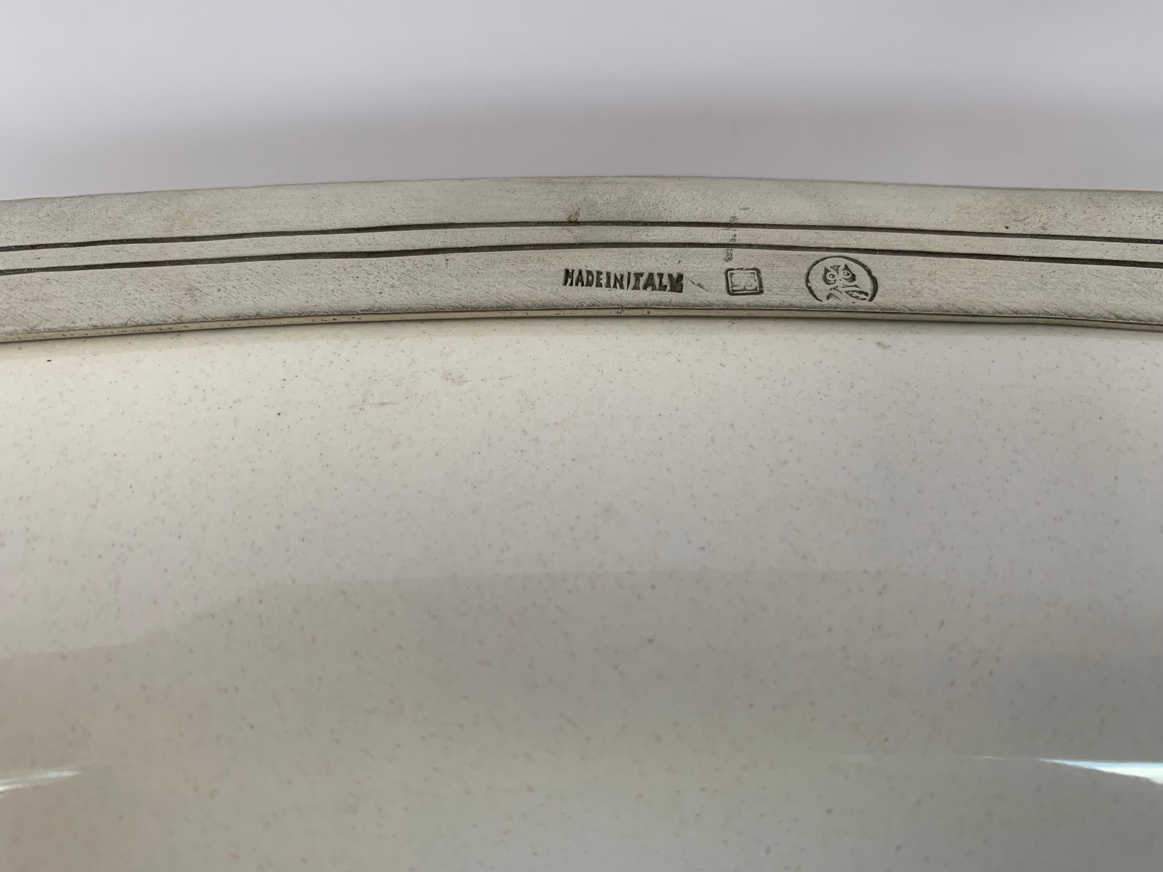 Arte Italica Made in Italy Large Platter with Silver Handles Serveware 1