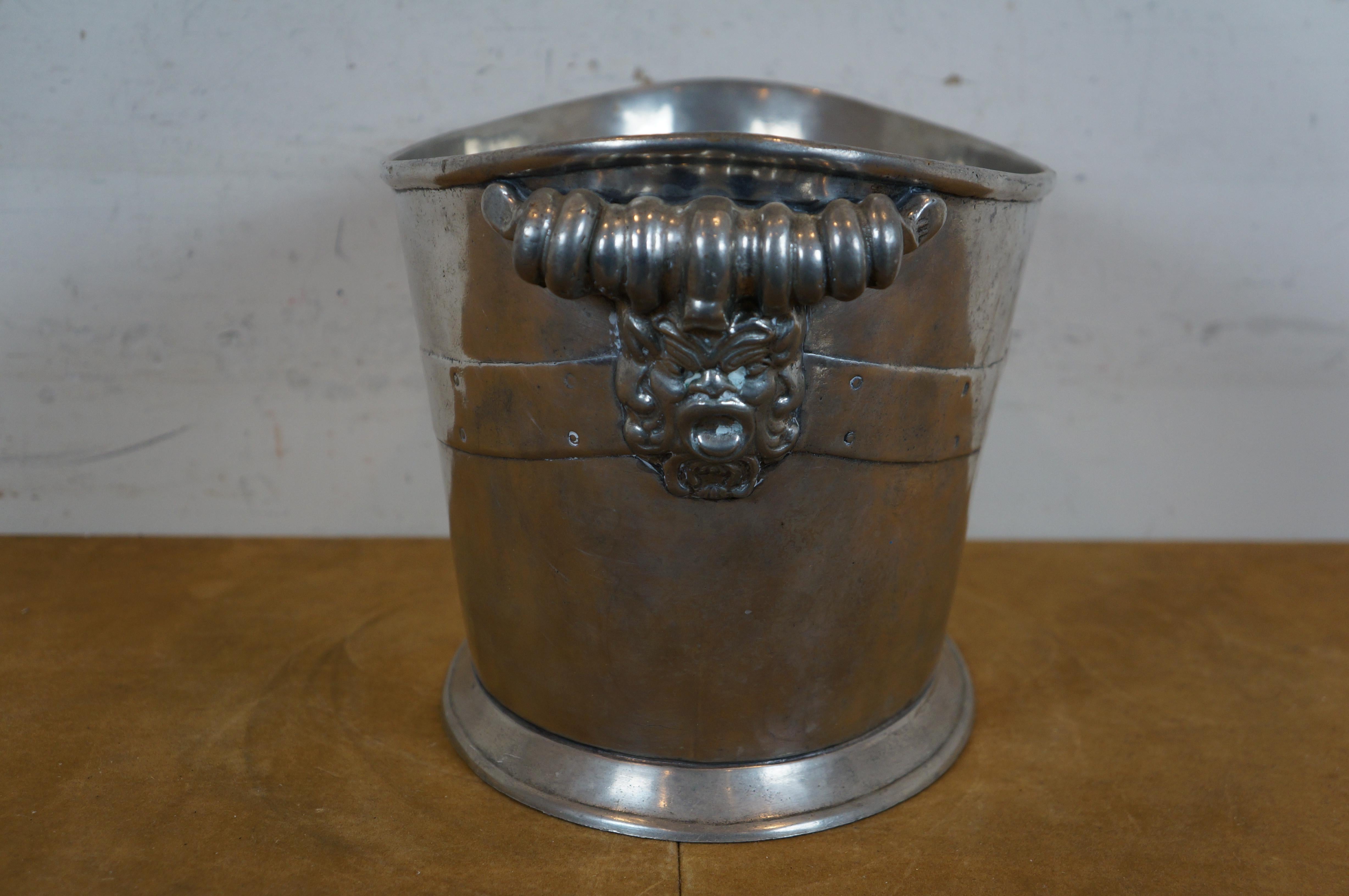 Metallo Arte Italica Pewter Bacchus Dionysus Ice Bucket Wine Champagne Chiller 15