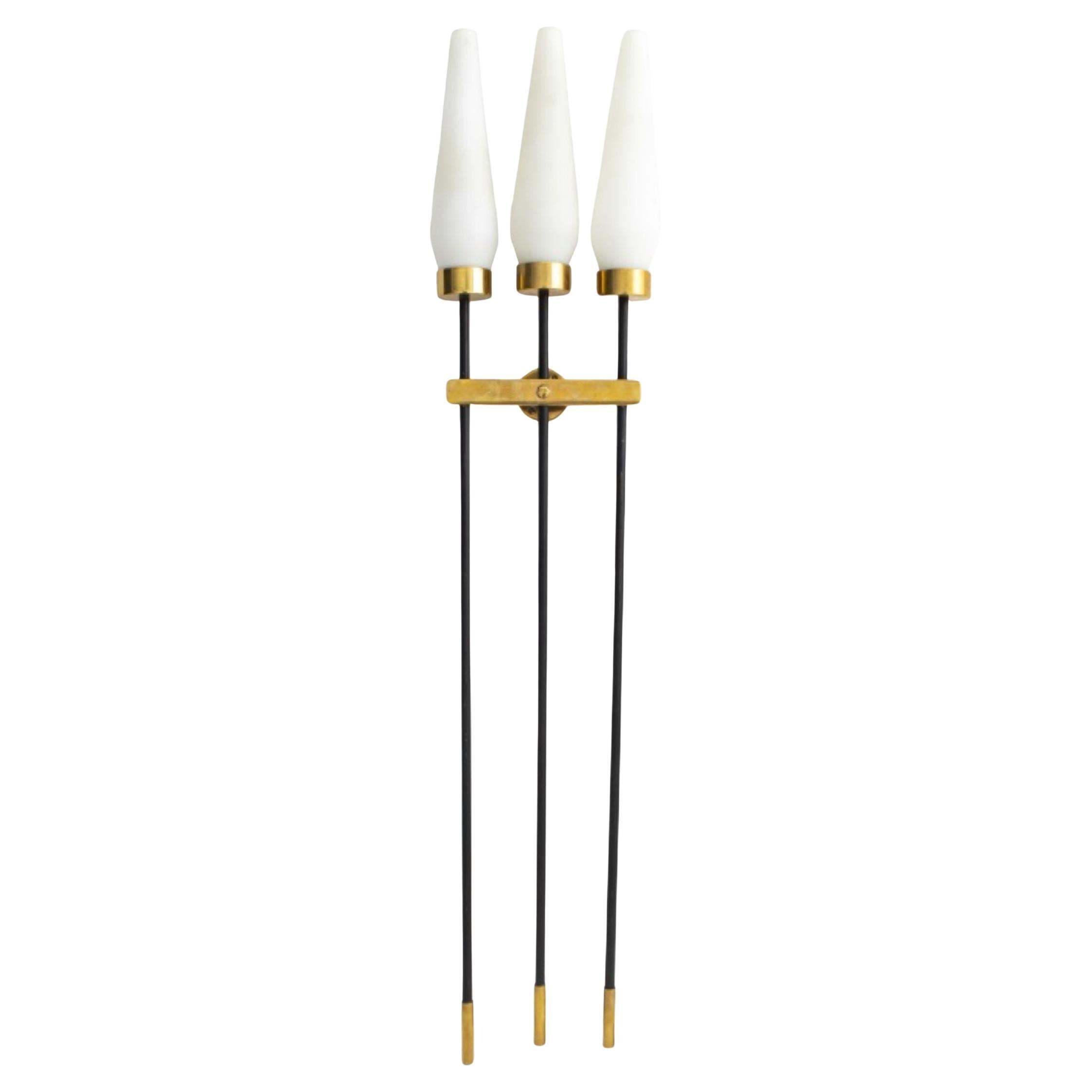 Arte Moderne Tommi Parzinger Style 3-Light Sconce
