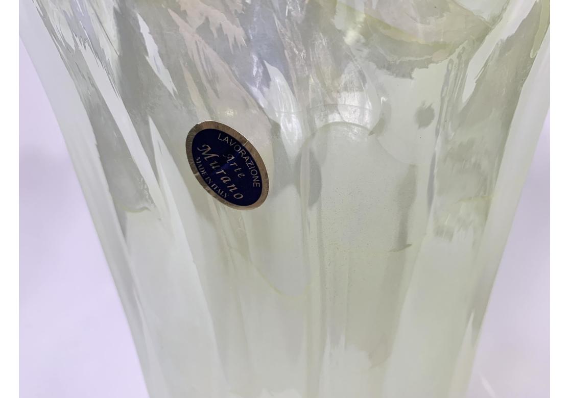 Italiano Vaso grande in vetro artistico Arte Murano in vendita