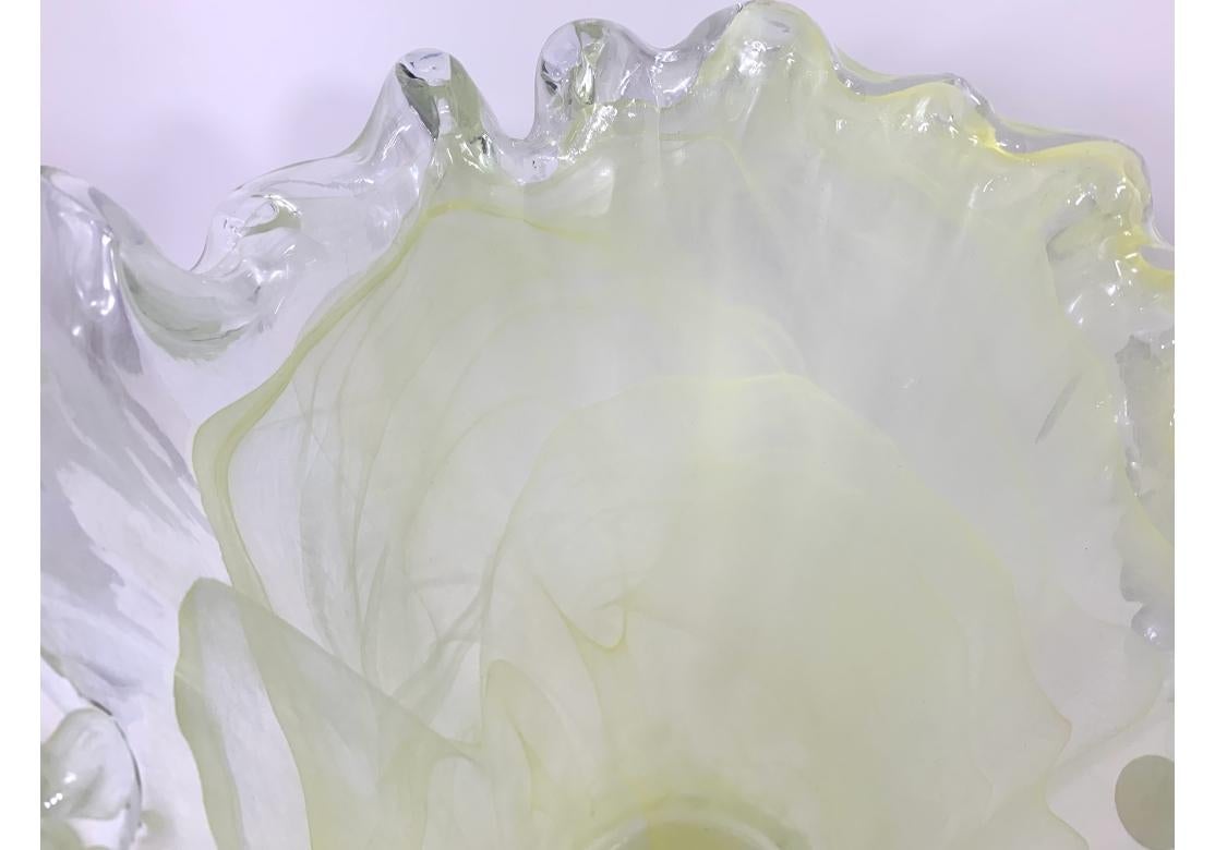 XX secolo Vaso grande in vetro artistico Arte Murano in vendita