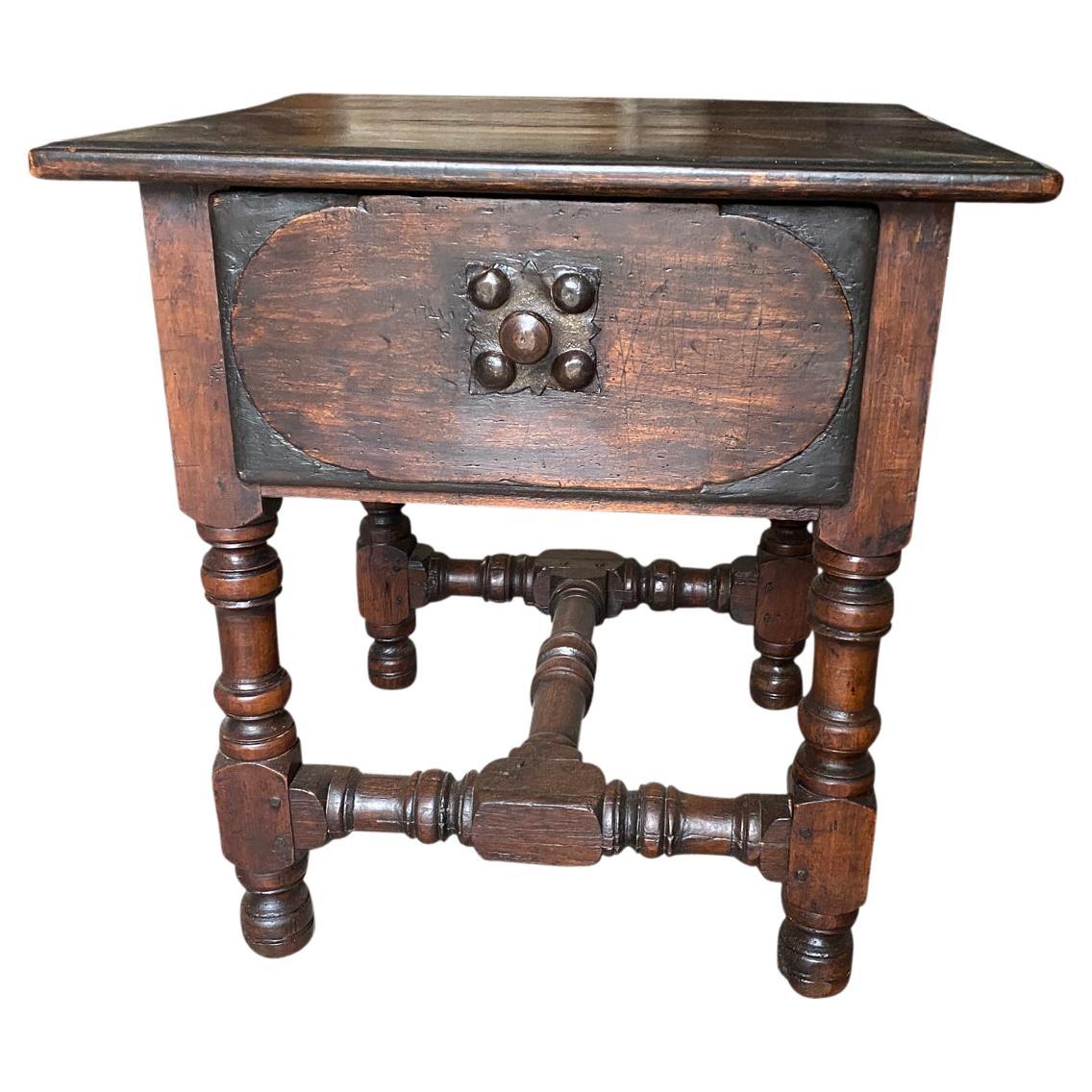 Arte Populaire French 18th Century Side Table For Sale