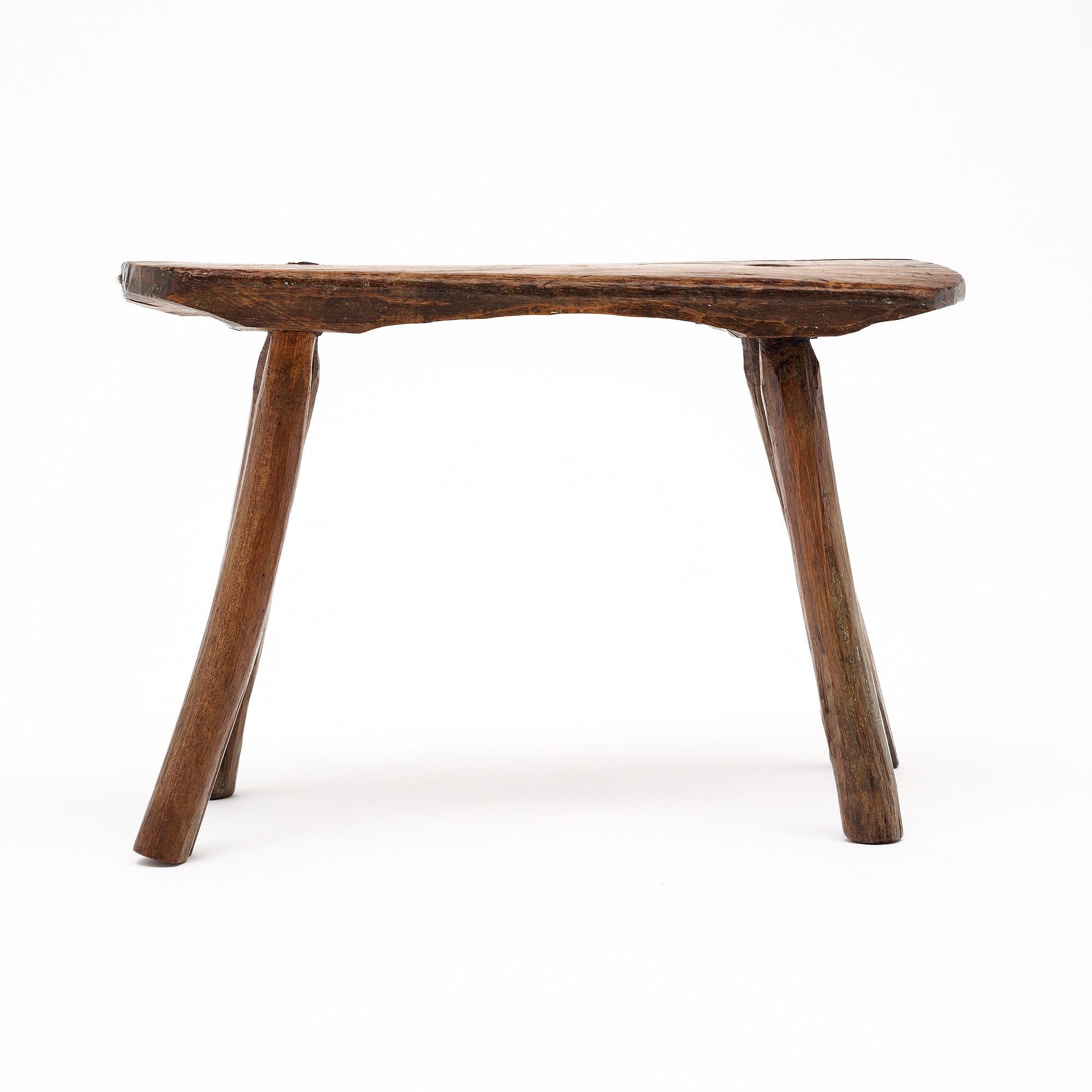 Taburete antiguo italiano Arte Povera Madera en venta